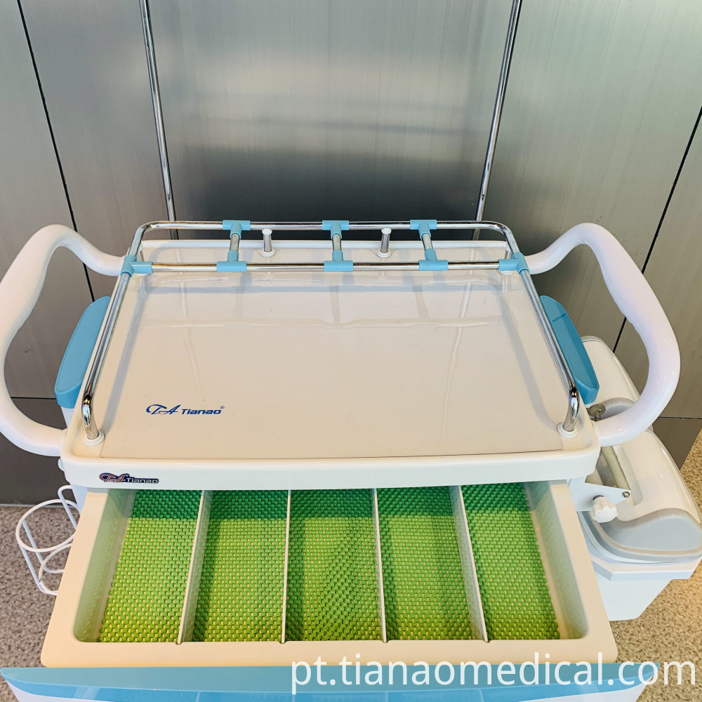 Trole de aço do tratamento do ABS do hospital Hospital ABS Steel Treatment Trolley